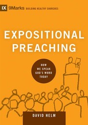 Book cover of Expositional Preaching